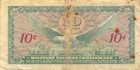  Usa   Mpc  10  Cents  1964  Series  641  Plate  77  Circulated Banknote
