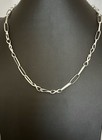Navajo Handmade Sterling Silver  Twist   Normal Links Chain By Sally Shirley