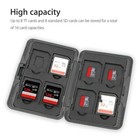 Silver Sdxc Storage Aluminum Case Micro Sd Cards Holder Case Memory Card Box 2x