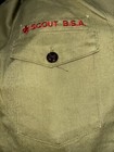 Vintage Olive Green Bsa Boy Scout Short Sleeve Uniform Shirt  V94