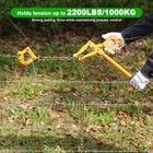 Aopec Chain Fence Strainer Plain Barbed Woven Wire Stretcher Yellow  1 Pack 