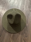 Stratton Self Forming Green Straw Campaign Hat Ranger Military Police Usa