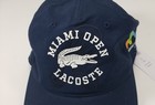 Izod Lacoste Miami Open Tennis Cap Unisex L-xl Navy Blue Nwt