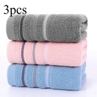 3-piece Cotton Towel Set With Soft Texture And Strong Water Absorption