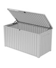 Keter 170 Gal  Resin Deck Box  Large Indoor outdoor Storage With Wood-like Finis