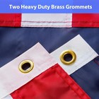 American Flag 3x5ft Heavy Duty Outdoor Us Flag High Wind Proof Embroidered Stars