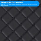 Soft Quilted Faux Leather Fabric Foam Backed Auto Upholstery Headliner Material