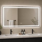 72x36 Led Bathroom Mirror With Lights Dimmable Anti-fog Vanity Wall Mount