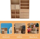1 12 Scale Dollhouse Miniature Wooden Bookshelf Mini Cabinet Furniture Decor