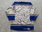 Rare Hamilton Bulldogs Military Defunct Ahl Hockey Jersey Authentic Reebok 52