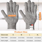 20 Pairs Cut Resistant Gloves Level 5 Protection Cutting Safety Kitchen Anti Cut