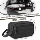 Men s Tactical Toiletry Bag W  Molle  Edc Shaving Kit  Travel Dopp