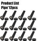 8 12 20 Pcs Black Silicone Pipe With Stainless Steel Bowl And Cap Multiple Qty