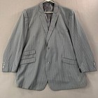 Ej Samuel Fashion 3 Pc Suit Mens 54l Charcoal Pinstripe Wool Touch Superior 150s