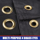 Heavy Duty All Black American Flag  3x5 Ft  4 Brass Grommets  Embroidered Stars 