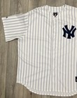 Majestic Mlb New York Yankees White Pinstripes Jersey Men   s Size Xxl Pre-owned