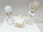 Precuous Moments The Nativity Set 1995 Come Let Us Adore Him  3 Piece W box 