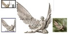 Charming Icarus Wall Sculpture - Stunning 11  Mythology Decor In Ivory Finish