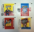 Nonsports Trading Card Wax Pack Wrapper Lot Topps Fleer Donruss Vintage 70s 80s