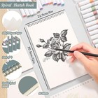 4 Pack Sketch Book  9 X 12 Inch Sketchbook  9    12inch   4 Pack     Light Cyan 