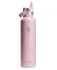 New Hydro Flask Wide Mouth Stainless Steel Bottle 24oz Flex Straw Cap  Pink