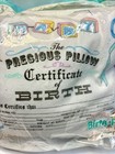 Luv N  Care The Precious Pillow Certificate Of Birth Baby Keepsake Bears 90   s