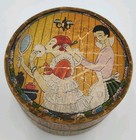 Vtg Three Flowers Face Powder 4oz Box Empty Cardboard Art Deco Richard Hudnut