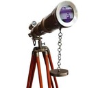Nautical Antique Style Telescope Double Barrel Vintage Handmade Brass Telescope