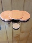 Copper Disk Circle Blanks 2-1 2  Diameter 1 8   Thick 5 Pieces Disc Discs Disks