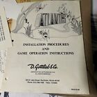 Original Factory Atlantis Set Gottlieb Pinball Arcade Game Owners Manual