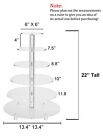 7 Tier Round Acrylic Glass Cupcake Standcake Standdessert Stand Cupcake Tower 7 