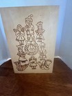 Vintage rare 8 Handmade salt Dough  Xmas ecuador etched Box  W  Germany 