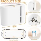 Multifold Paper Towel Dispenser For Countertop With Visual Window White