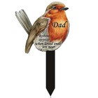  Grave Decorations For Cemetery Double Sided Metal Grave Markers Robin Dad