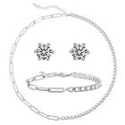 Poryimee Tennis Necklace Bracelet Jewelry Set Gifts For Women And Girls
