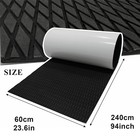Black Diamond Eva Foam Boat Flooring Marine Decking Carpet   Kayak Surfboad Pad