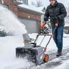 40v 18  Cordless Snow Blower With Pu Auger  1400w Brushless Motor