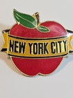 New York City Travel Souvenir Lapel Pin Big Apple