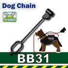 Battle Brick Customs Dog Leash - Set Of 10 - Compatible With Lego Minifigures