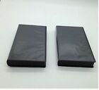 10 Standard High Quality Black Vhs Cases  Full Sleeve W hub Psv10hub Free Ship