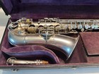 Cg Conn Silver Plated New Wonder Low Pitch Alto Saxophone With Rolled Tone Holes