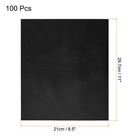 100 Pack Toner Reactive Foil 8 5 x11  A4 Foil Paper For Diy Craft black