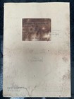 Raphael Soyer  handmade  Drawing On Old Paper Signed   Stamped  Vtg Art