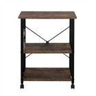 Baker s Rack 3tier Kitchen Utility Microwave Oven Stand Storage Cart Workstatio