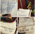 Saks Fifth Avenue Kids Plaid Pants Wool Blend 70s Groovy Fall Red Yellow Holiday