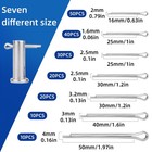 180 Pcs Cotter Pins Assortment Kit  7 Sizes Spring Fasteners Hardware Straigh   