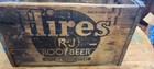 Antique Hires Root Beer Soda Bottle Art Advertising Sign Wood Box Crate Holder