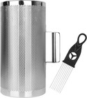 12  X 6  Stainless Steel Guiro Instrument Latin Percussion Metal Guiro Shaker Wi