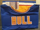 Brett Hull Signed  16 Hockey Jersey Blue yellow  Jsa Authenticated