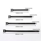 Releasable Cable Ties Reusable Nylon Hook Loop Cable Tidy Strap Fastener Straps